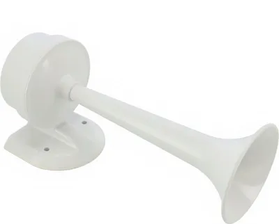 Produktbild von Signalhorn, 100dB, 12 Volt, Kunststoff, weiß, wasserdicht