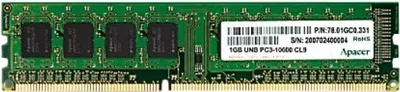 Zdjęcie produktu dla Apacer AU08GFA60CATBGC, 8 GB, 1 x 8 GB, DDR3, 1600 MHz, 240-pin DIMM