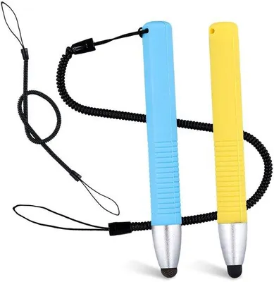 Imagen del producto de Bolígrafo de silicona para niños - 2 unidades - para pantallas táctiles - 10,2 x 1,2 cm