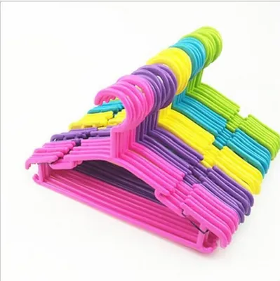 Produktbild von 100x Kinder Kleiderbügel kunststoff Kleiderbügel Hangers Aufbewahrung Kleiderbuegel (5 farbe）