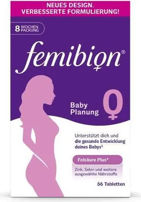 Produktbild von Femibion 0 Babyplanung Tabletten 56 St