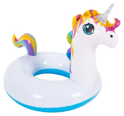 Immagine prodotto di SunClub 35182-2 Cerchio galleggiante gonfiabile da 49 cm, unicorno bianco