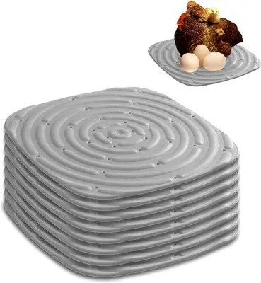 Produktbild von Graue Hühnernestmatte mit wasbaren Kissen