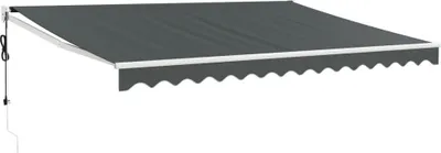 Produktbild von vidaXL Elektrische Markise mit Kurbel Anthrazit 5x3 m