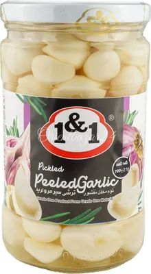 Produktbild von 1&1 - Eingelegte Weiße Knoblauchzehe 420gr