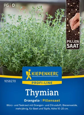 Produktbild von Kiepenkerl Thymiansamen Pillensaat Orangelo Thymus vulgaris 18 Pflanzen