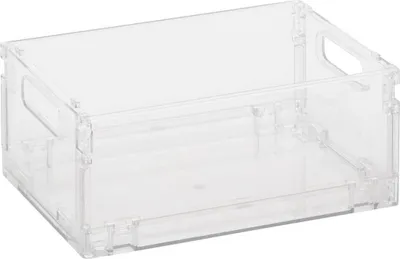 Produktbild von Aufbewahrungsbox "fold'n'box" aus grauem kunststoff 2,8l - 5 five simply smart
