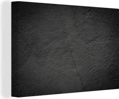Produktbild von MuchoWow® - Leinwandbilder - Konkreter Druck - Industriell - Schwarz, Wandbild, Wanddeko Bilder Wohnzimmer, 120x80cm