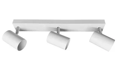 Produktbild von MasterLED Deckenleuchte 3-flammig GU10 Weiß schwenkbar drehbar moderne Spotleiste für flexible Innenbeleuchtung