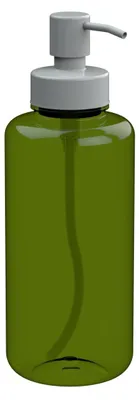 Image de Distributeur de savon "Deluxe" 1 transparent-vert/blanc