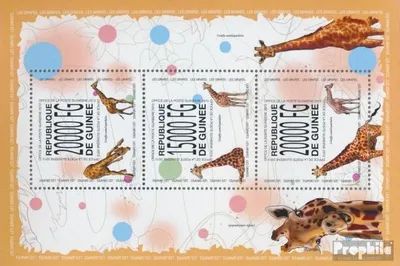 Produktbild von Briefmarken Guinea 2013 Mi 10085-10087 Kleinbogen (kompl. Ausgabe) postfrisch Giraffen