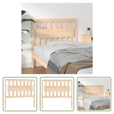 Produktbild von The Living Store Bett-Kopfteil 105,5x4x100 cm Massivholz Kiefer