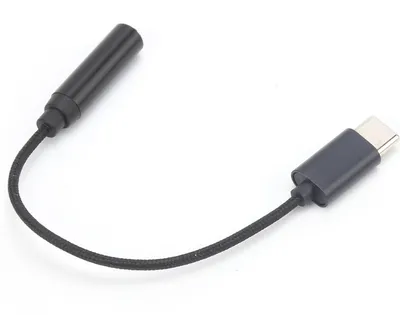 Obrázek produktu pro adaptační kabel 3,5 mm TRRS na typ C, audio převodník s opletením pro telefon s portem