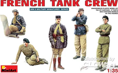 Produktbild von MiniArt Französische Panzer-Crew  6465105