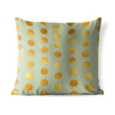 Obrázek produktu pro MuchoWow® Vnější polštář - Vzor - tečky - zelená -40x40 cm- Odolnost proti povětrnostním vlivům - polštář do obývacího pokoje