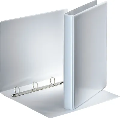 Produktbild von Präsentationsringbuch A4 4 Ringe 20mm weiß Packung mit 10 Stück