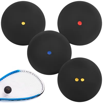 Immagine prodotto di Set di 4 palline da squash per principianti e allenamento