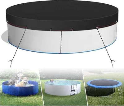 Obrázek produktu pro Kryt na bazén 245 cm, ochrana proti UV záření, vodotěsný, černý
