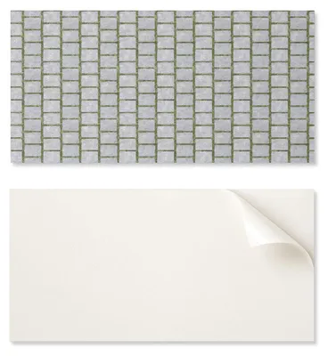 Imagen del producto de Placa de PVC adhesiva con diseño de ladrillo, ideal para pasillos, de 120 x 60 cm