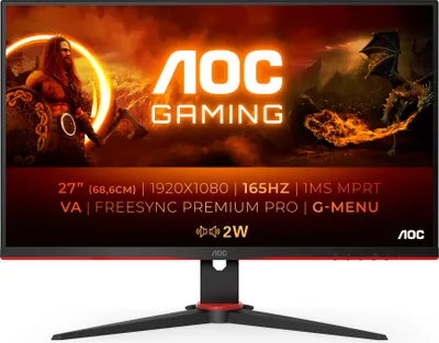 Produktbild von AOC 68,6 cm 27" 27G2SAE/BK 16 09 2xHDMI+DP+USB LED bl/rd - Plochá obrazovka (TFT/LCD) - 68,6 cm