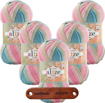 Produktbild von 5 x ALIZE Bella Batik 2970 mit Label