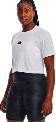 Obrázek produktu pro Under Armour UA BRANDED LOGO CROP SS-WHT - M