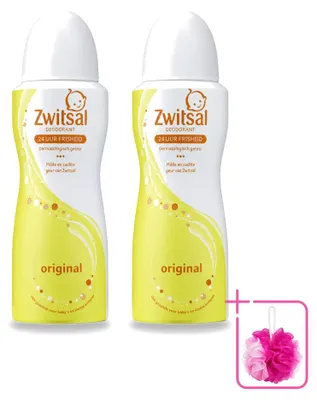 Obrázok produktu pre 2 x Deodorantový sprej Zwitsal Origineel – 100 ml – Balenie s 2 kusmi