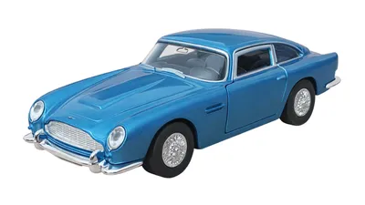 Produktbild von ASTON MARTIN DB5 1964 Modellauto 12cm aus Metall mit Rückzugmotor Modell Auto Spielzeugauto Spielzeug 02 (Blau-Metallic)