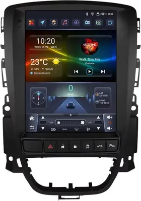 Produktbild von Autoradio mit Bluetooth und CarPlay für Opel Astra J, Vauxhall und Buick Verano (2009–2015) – kompatibel mit Apple und Android – Stereoanlage mit Navigationssystem – 3 GB RAM, 32 GB interner Speicher
