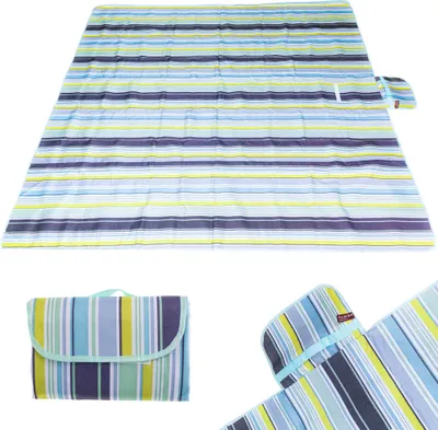 Produktbild von KIK KX4991_1 Strand-Picknickdecke 200x200cm, blau