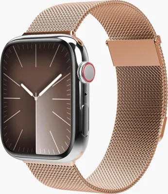Image de Watch Strap - Milanese Loop 2 - Bracelet pour Apple Watch 40 / 41 / 42 mm, Bracelet en or rose