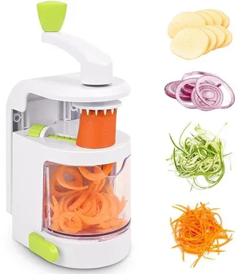 Image de Machine polyvalente 4-en-1 pour couper les légumes en spirales, idéale pour la cuisine