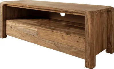 Image de MASSIVMOEBEL24 | Meuble TV 125x45 Palissandre huilé Brun BUENO #1002