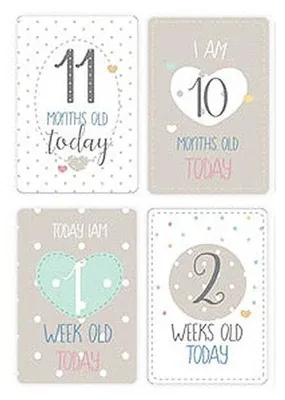 Produktbild von 20 Baby Milestone Karten