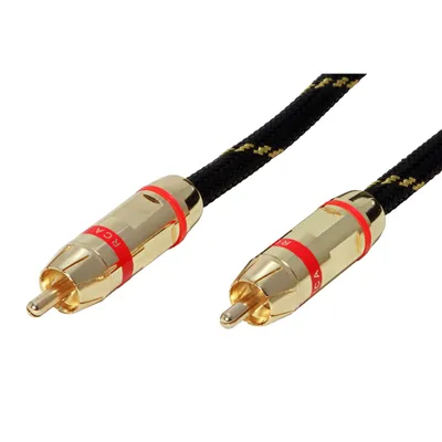 Obrázek produktu pro ROLINE 11.09.4251, 5 m, RCA, RCA, Samec, Samec, Zlato