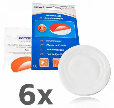 Produktbild von NEMAXX® Rauchmelder-Befestigungspad Ø 80 mm, 6 Stück – 3M Klebepad High-Tack selbstklebend, ohne Bohren – für Rauch-, Brand-, CO- & Thermomelder