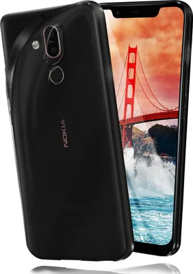 Produktbild von AERO-Case für Nokia 8.1, Farbe:Crystal-Clear