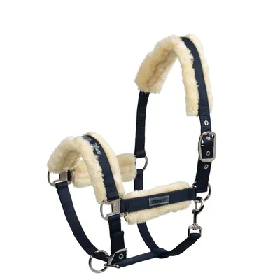 Produktbild von Eskadron Halfter mit Dornschnalle FAUXFUR Größe - X-Warmblut Farbe - navy