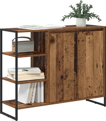 Zdjęcie produktu dla vidaXL Szafka boczna z drewna odzyskanego 96,5 x 30 x 75 cm materiał drewnopochodny