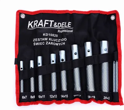 Image de KRAFT&DELE Clé à douille pour bougie d'allumage, jeu de 10 KD10820