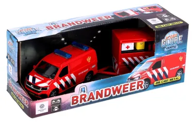 Obrázok produktu pre Detský glóbus VW Transporter Hasičský zbor s prívesom