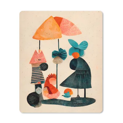 Produktbild von MuchoWow® Mauspad Mousepad Kinder - Pastell - Vintage - Farben 19x23 cm - Mousepads - Maus Mat - Pad - Mausunterlage - Mauspads - Spielen