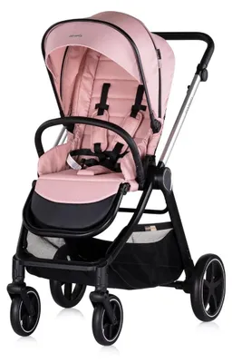 Produktbild von Chipolino Kombikinderwagen 3 in1 Marbella Fußabdeckung Einlage i-Size Babyschale rosa
