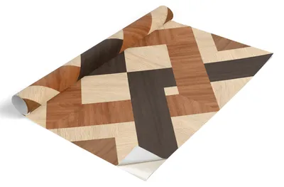Produktbild von Tulup Möbelfolie - Klebefolie Möbel - Selbstklebende Folie 65x130 cm - Möbelfolie Schrank - Folie für Möbel - Möbelfolie Küche - Wasserdicht - Abwaschbar - Selbstklebend - Luftblasenfrei - Holzquadrate