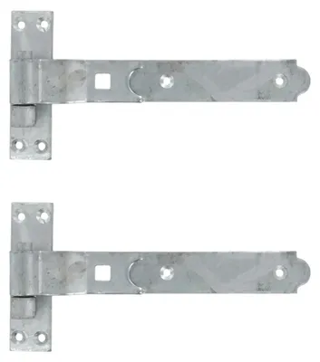 Produktbild von Merriway BH06862 Torscharniere mit Haken und Band, gekröpfter Hals, verzinkt, 25