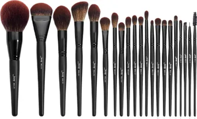 Zdjęcie produktu dla Jessup Makeup Lover Makeup Brush Collection Zestaw pędzli do makijażu Phantom Black, 21 sztuk