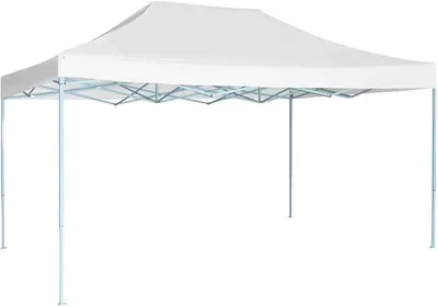 Produktbild von Partyzelt Faltbar 3x4,5 m Weiß, Pavillon Gartenzelt Festzelt Gartenpavillon zum Garten, Party, Festival, Hochzeit