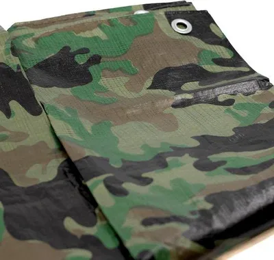 Image de Bâche camouflage imperméable de 3 x 4 m pour le jardin et le camping