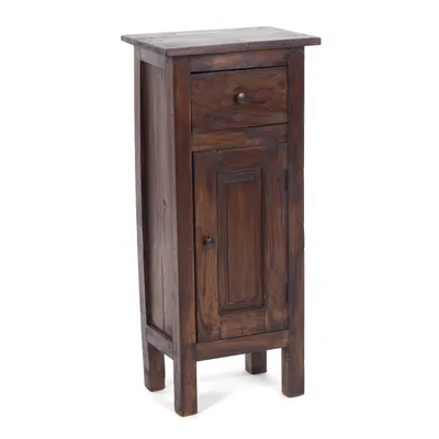 Produktbild von FLURSCHRANK PLANT 80x36cm (HxB) Massivholz | Telefontisch | Farbe: 03 dunkelbraun