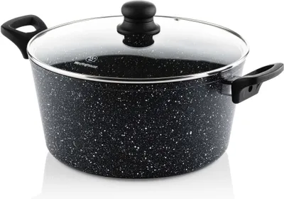 Obrázek produktu pro Westinghouse Casserole Black Marble - ø 28 cm / 8,5 litru - Standardní nepřilnavý povrch